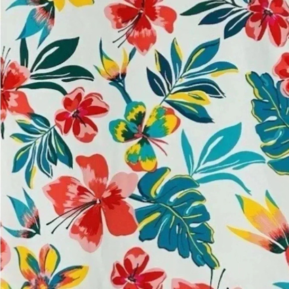 Lands End Swim Dress Rash Guard Tunic Cover Up V-Neck Long Sleeve Coverup Size S - Picture 3 of 7